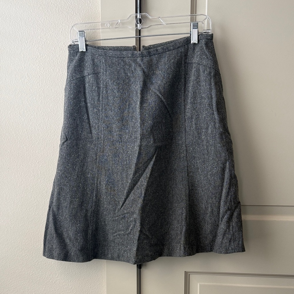 Ann Taylor Charcoal A-Line Skirt